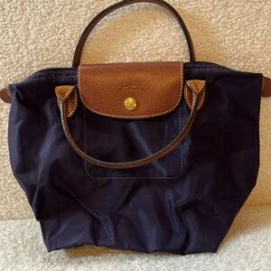 Longchamp pliage bag purple color